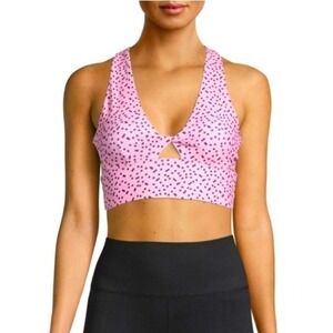 [Betsey Johnson Performance] Polka Dot Knotted Sports Bra